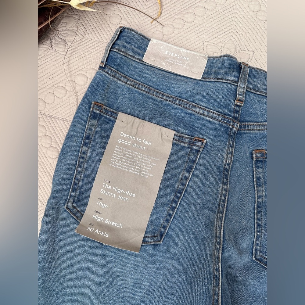 NWT Everlane High Rise Skinny Jeans 30